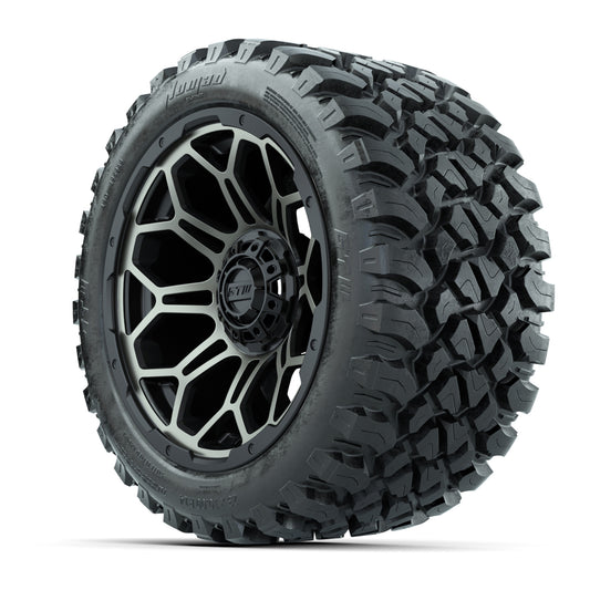 Set of (4) 14 in GTW Bravo Wheels with 23x10-14 GTW Nomad Al - 3/4 view