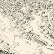 Vintage Map of Toluca Lake Lakeside Golf Club, 1936