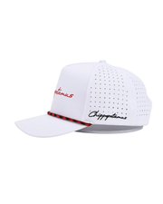White Rope Hat - Chippopotamus Red