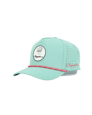 Mint Green Rope Hat - Chippopotamus Pink
