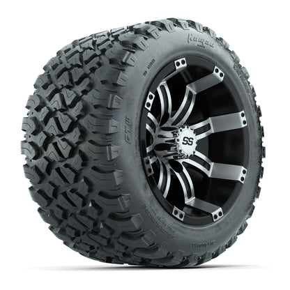 Set of (4) 12 in GTW Tempest Wheels with 20x10-R12 GTW Nomad All-Terrain Tires