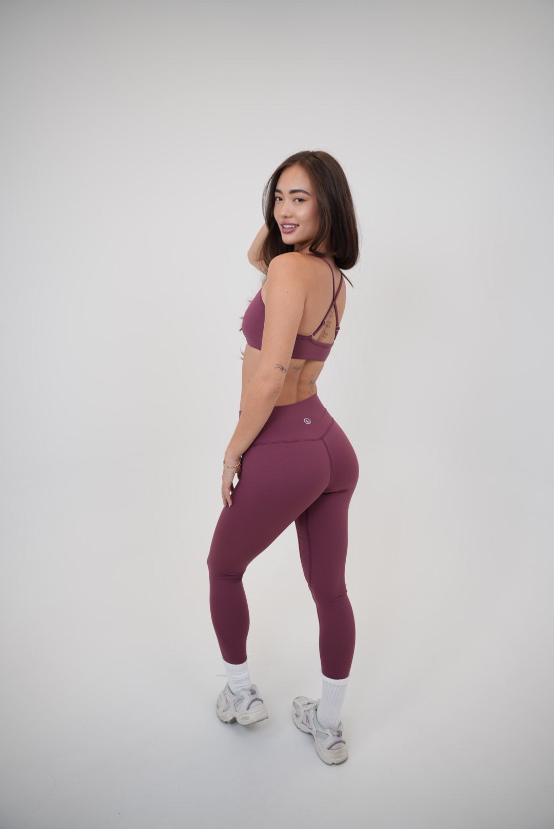 My Time Is Divine Plum Sculpt V-Waist Legging