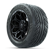 Set of (4) 14 in GTW Bravo Wheels with 255/45-R14 Fusion GTR - 3/4 view