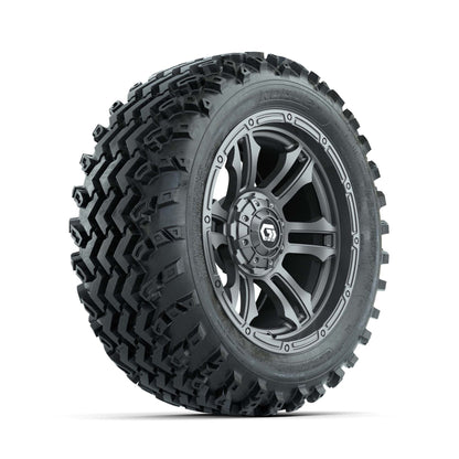 GTW® Shogun Gunmetal 14 in Wheels with 23X10.00-14 Rogue All-Terrain Tires – Full Set
