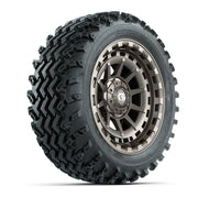 GTW® Barricade Bronze 14 in Wheels with 23X10-14 Rogue All-Terrain Tires – Full Set