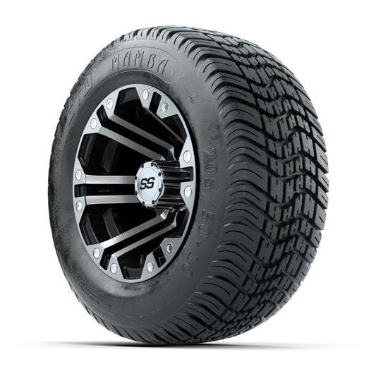 Set of (4) 10 in GTW Specter Wheels with 205/50-10 Mamba Street Tires