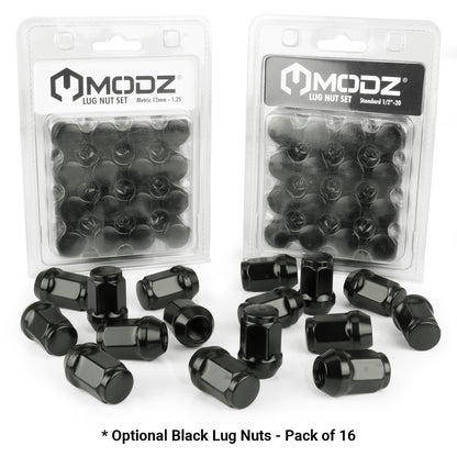 MODZ® 15" Matrix Glossy White Wheels & Off-Road Tires Combo (Arisun X-Trail All-Terrain 23x10-15)