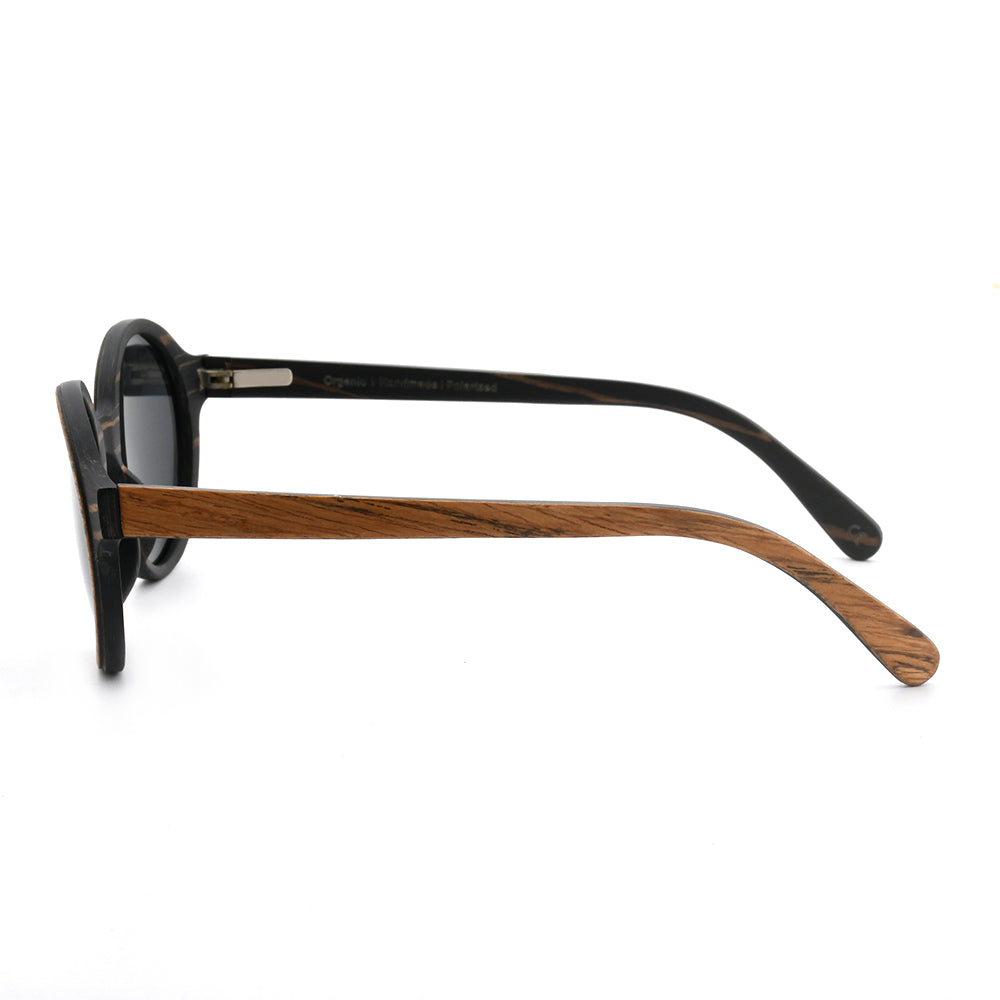 Pepe – Iconic Round Wood Sunglasses