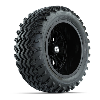 GTW Viper Gloss Black 14 in Wheels with 23X10-R14 Rogue All-Terrain Tires – Full Set