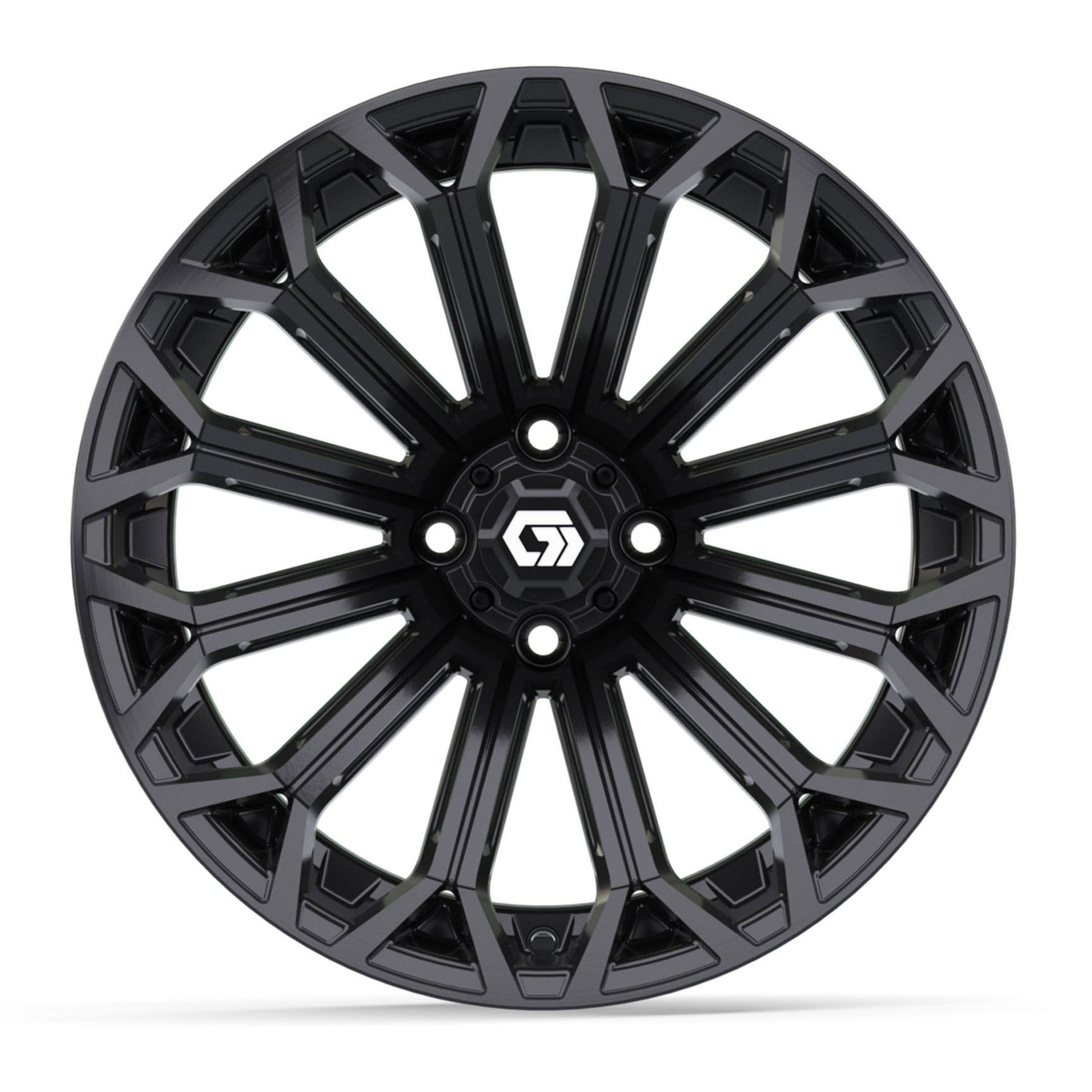Phantom 16 inch GTW golf cart wheel - Gloss Black