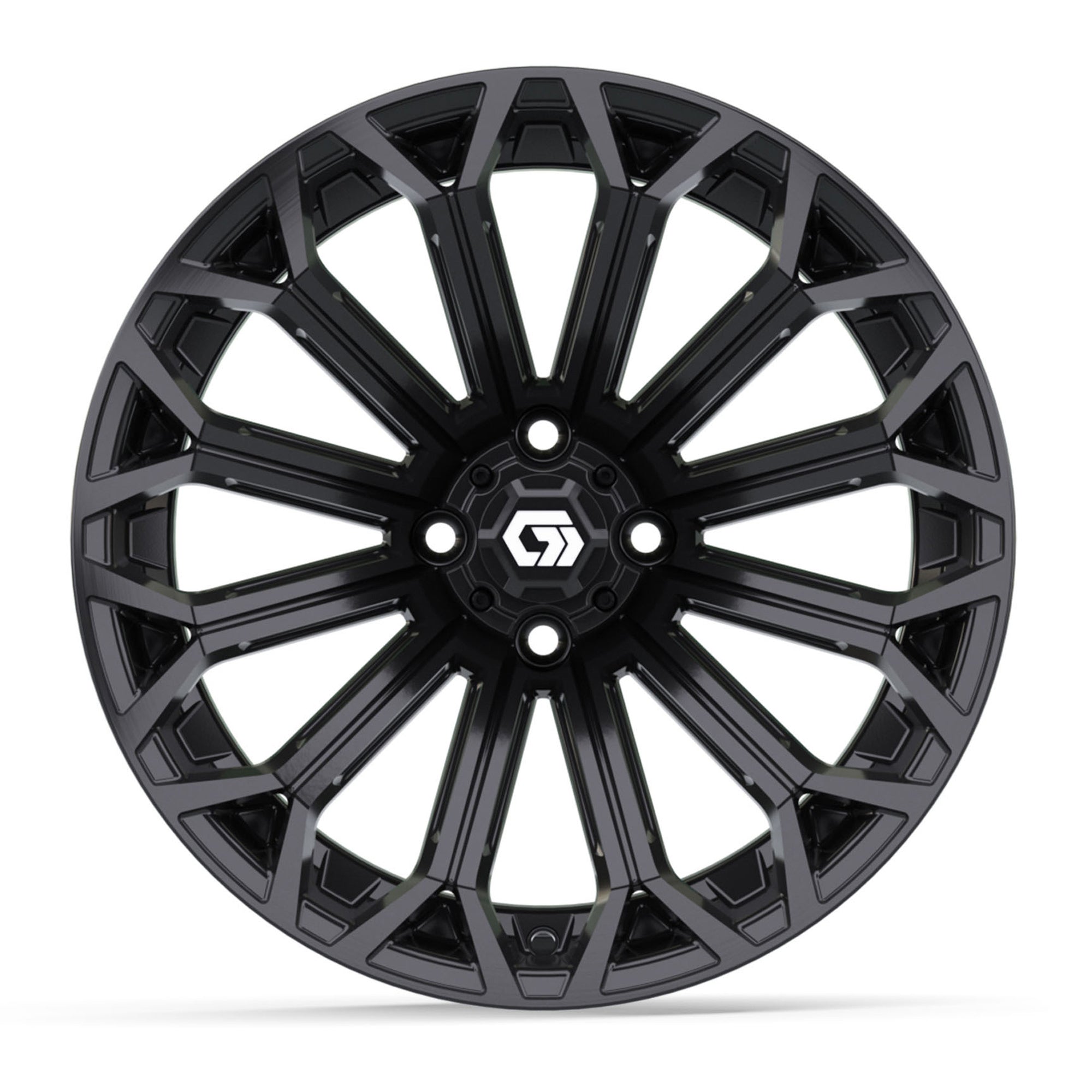 Phantom 16 inch GTW golf cart wheel - Gloss Black