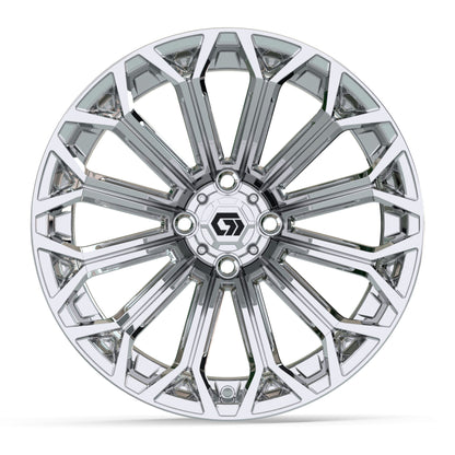 Phantom 16 inch GTW golf cart wheel - Chrome