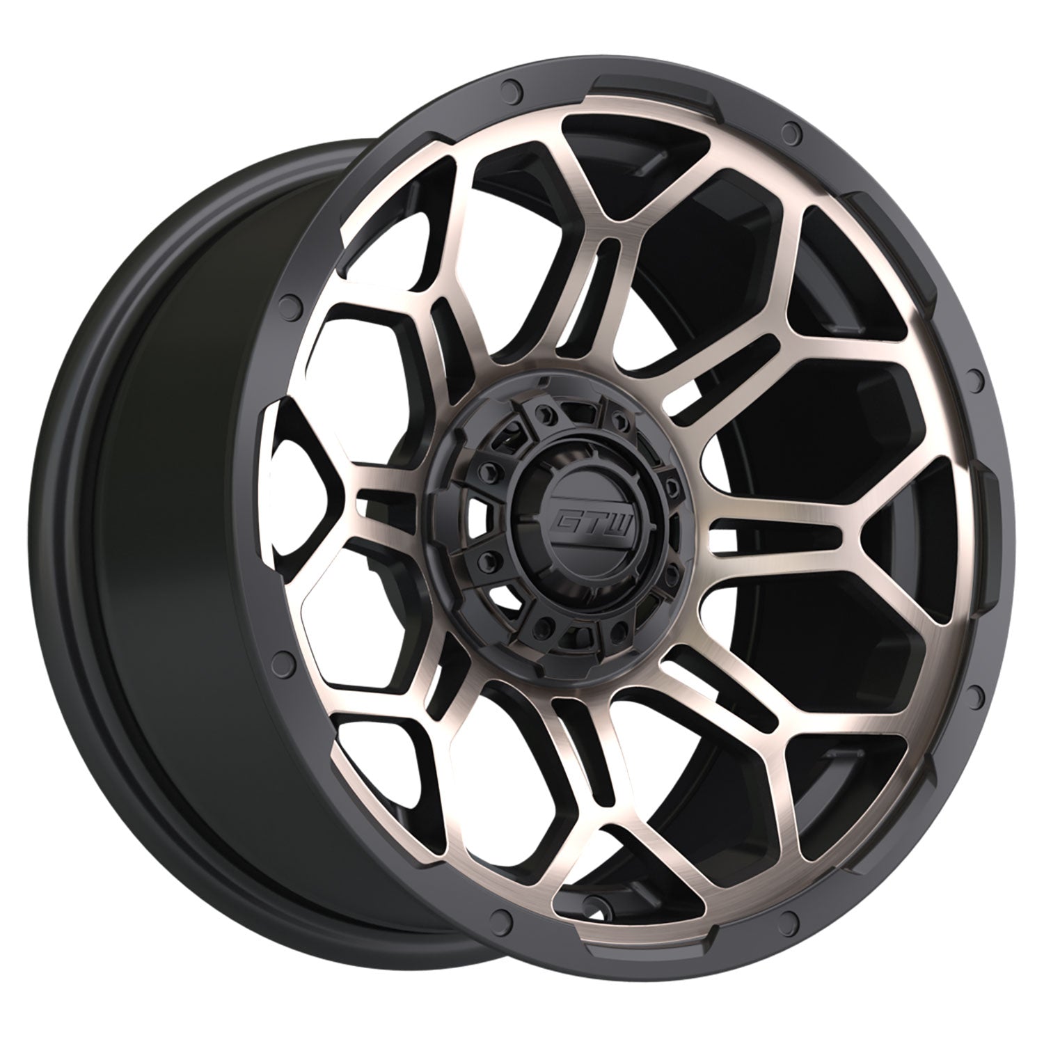 Bravo 14 inch GTW golf cart wheel - Matte Bronze