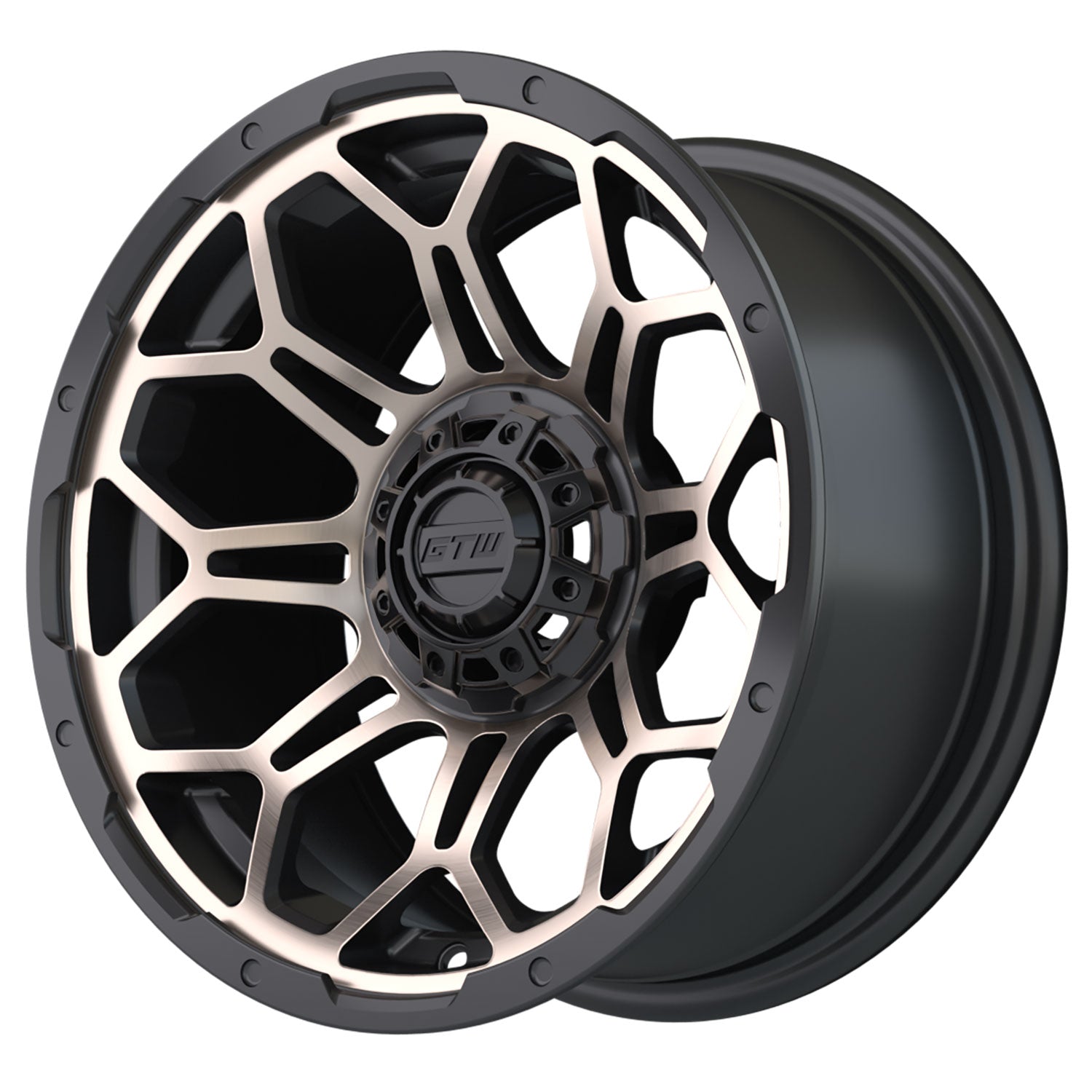 Bravo 14 inch GTW golf cart wheel - Matte Bronze