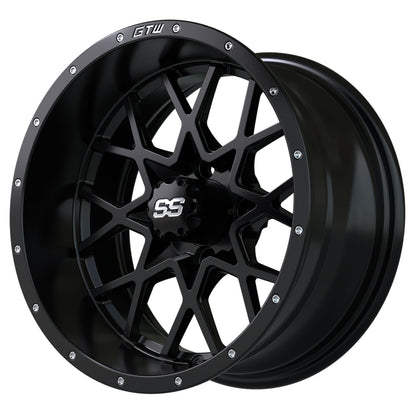 Vortex 14 inch GTW golf cart wheel - Matte Black