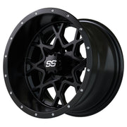 Vortex 12 inch GTW golf cart wheel - Matte Black