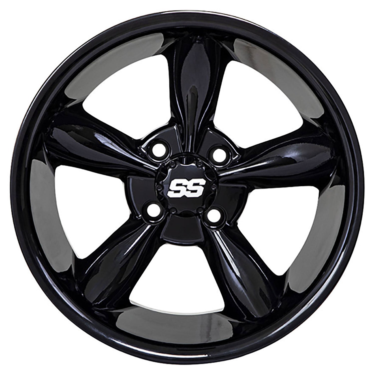 Godfather 10 inch GTW golf cart wheel - Glossy Black