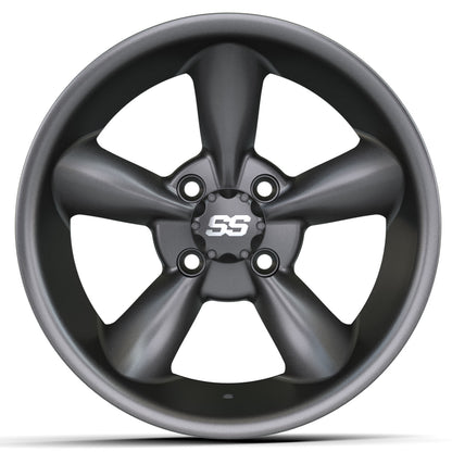 Godfather 14 inch GTW golf cart wheel - Matte Grey