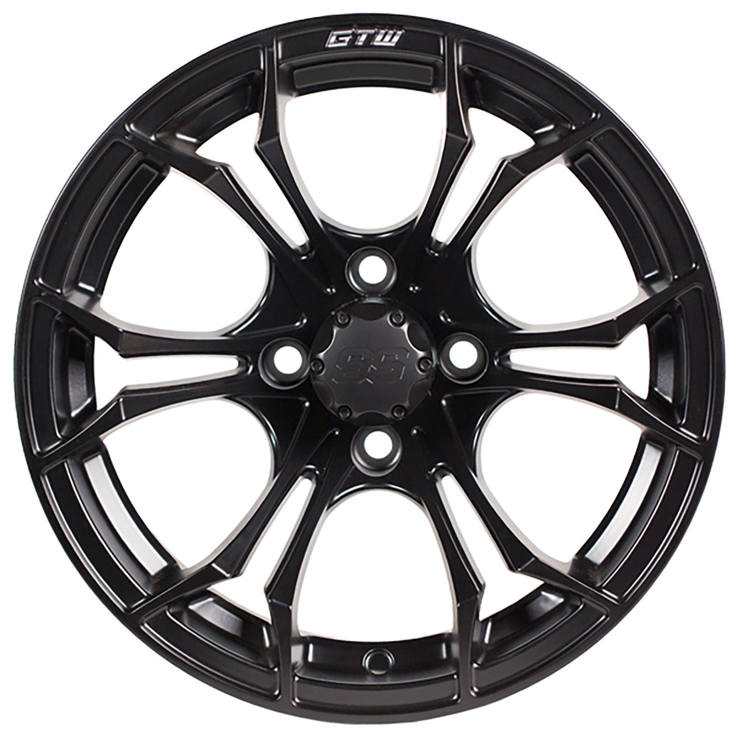 Spyder 14 inch GTW golf cart wheel - Matte Black