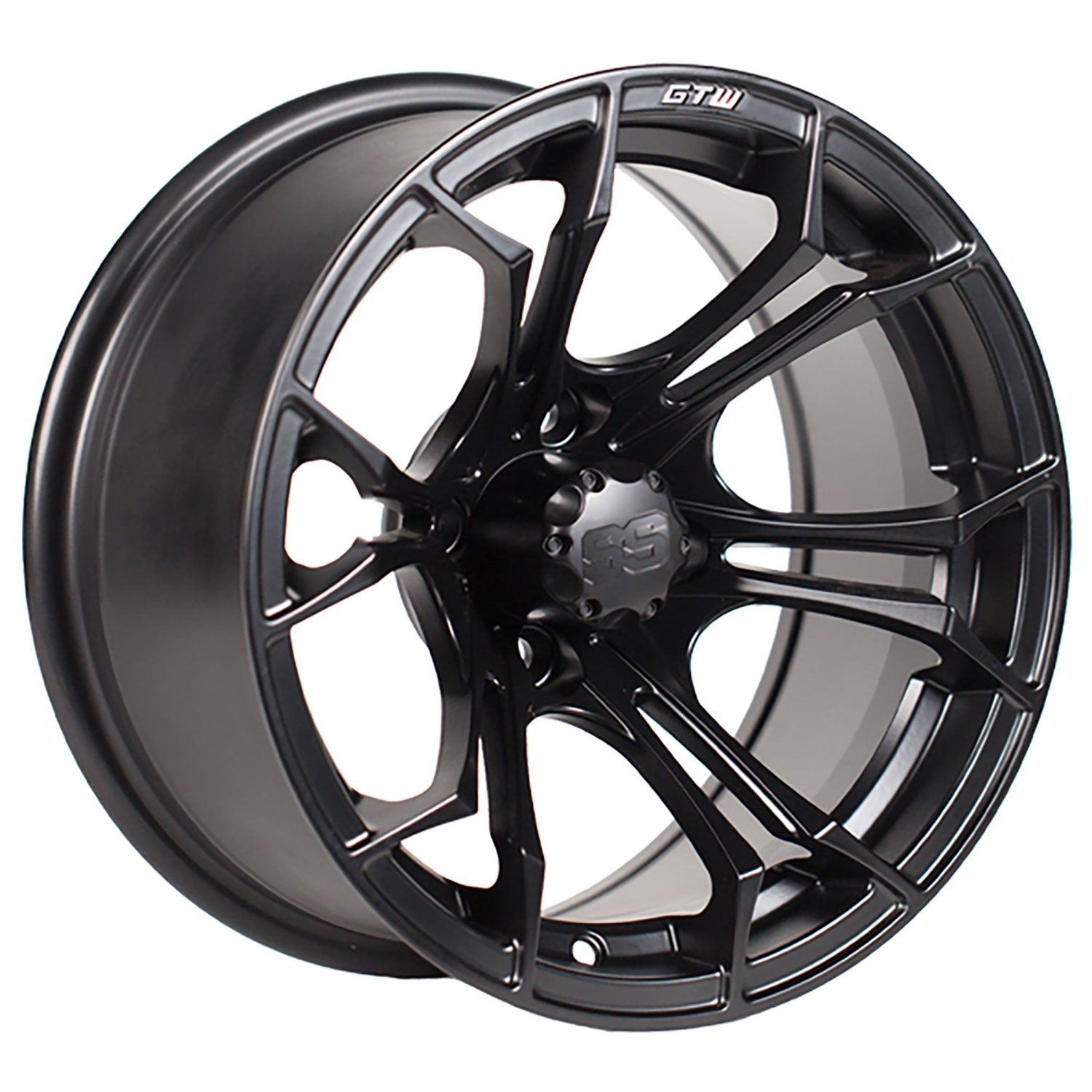 Spyder 14 inch GTW golf cart wheel - Matte Black