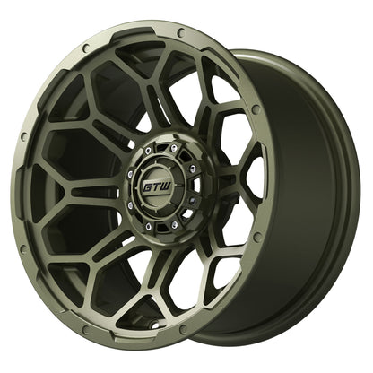 Bravo 14 inch GTW golf cart wheel - Matte Recon Green