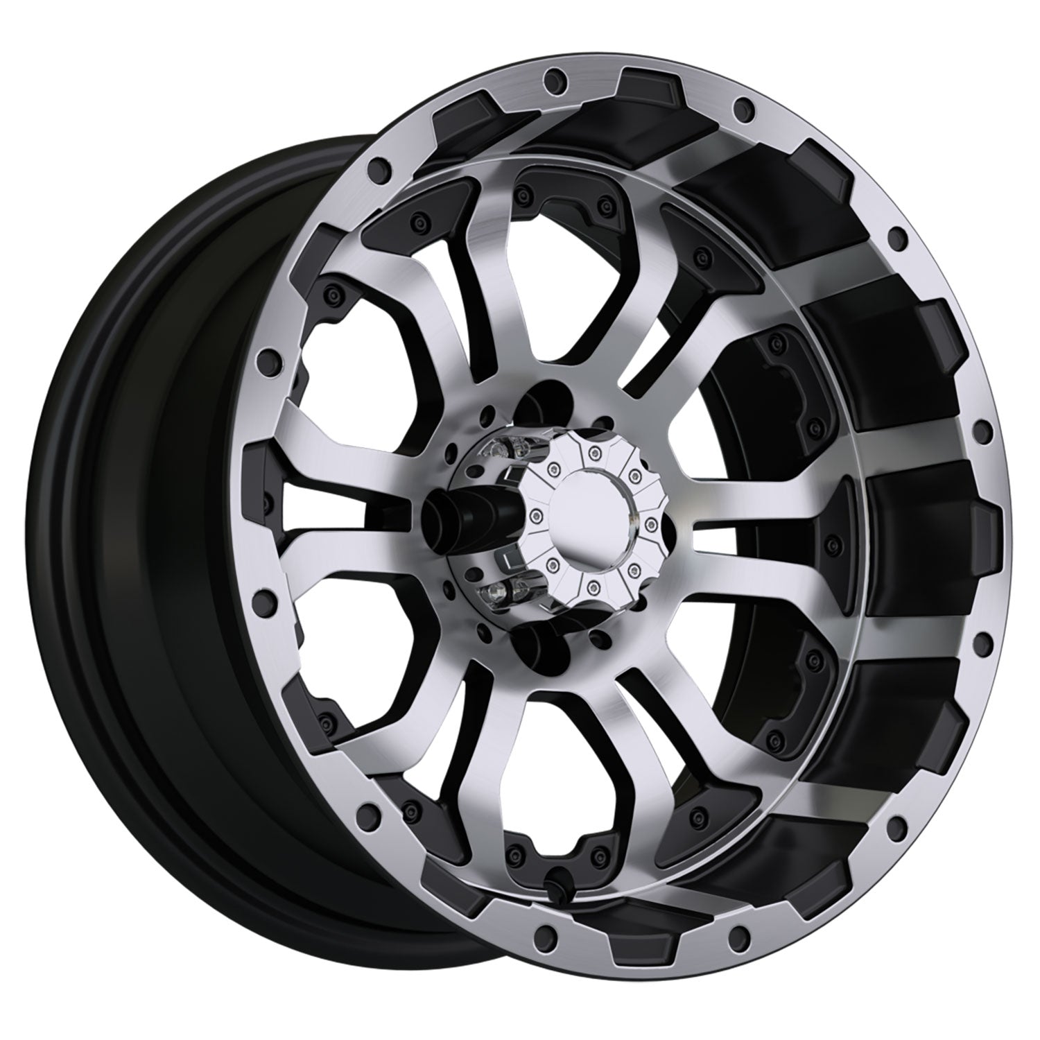 Omega 14 inch GTW golf cart wheel - Black