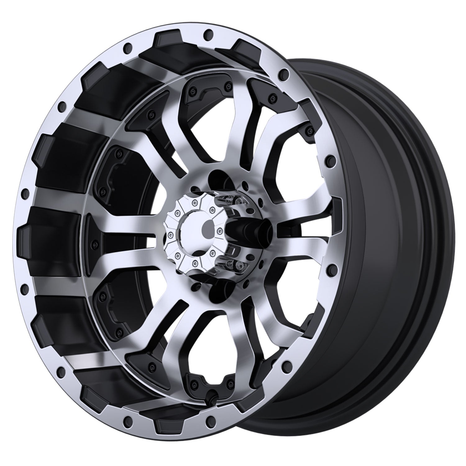 Omega 14 inch GTW golf cart wheel - Black