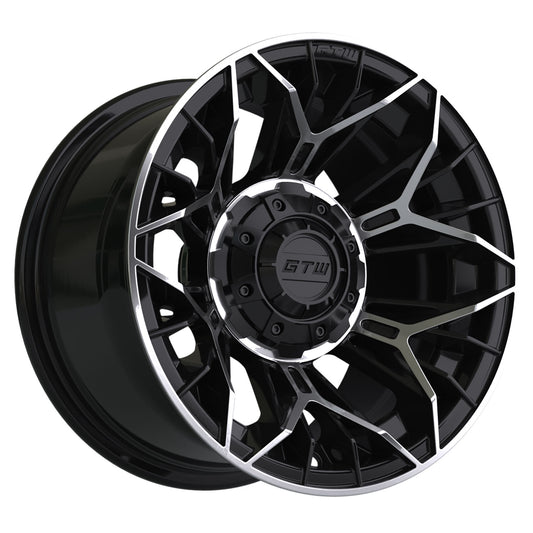 Stellar 12 inch GTW golf cart wheel - Black