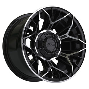 Stellar 12 inch GTW golf cart wheel - Black
