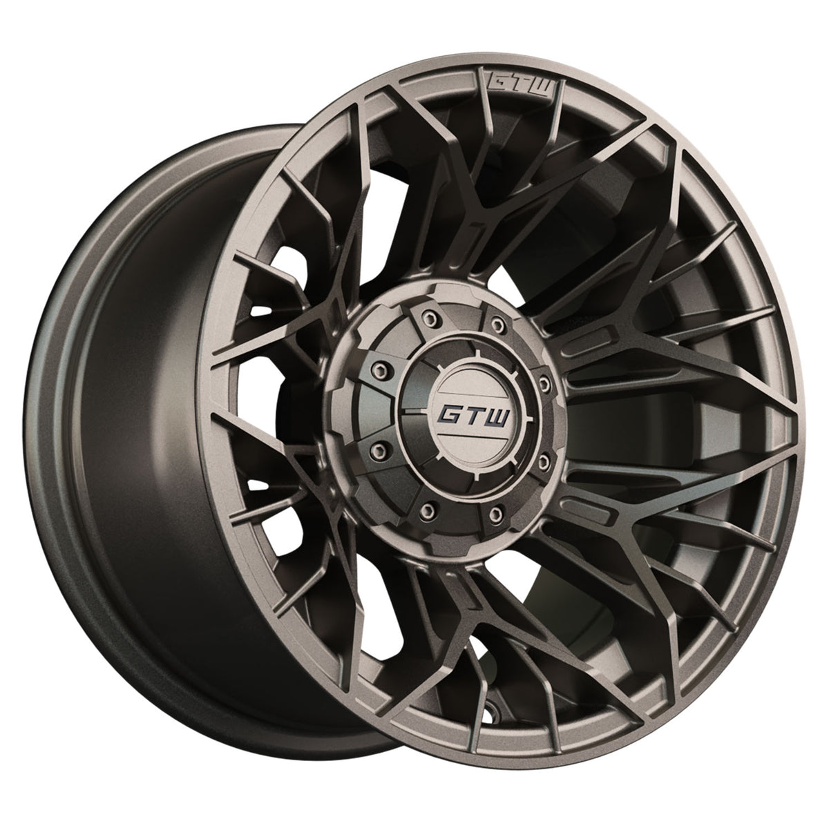 Stellar 12 inch GTW golf cart wheel - Matte Bronze