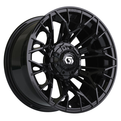 Stellar 14 inch GTW golf cart wheel - Matte Black