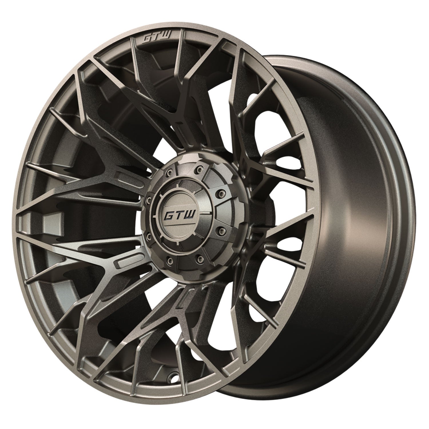 Stellar 14 inch GTW golf cart wheel - Matte Bronze
