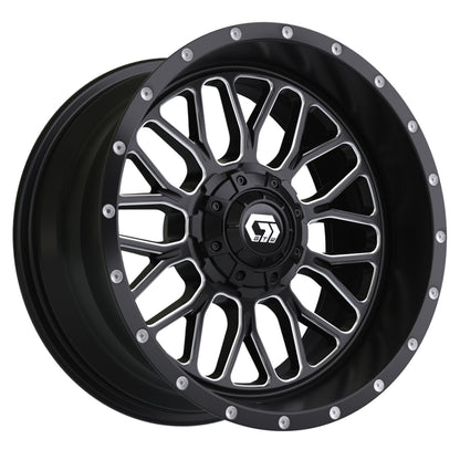 Helix 14 inch GTW golf cart wheel - Black