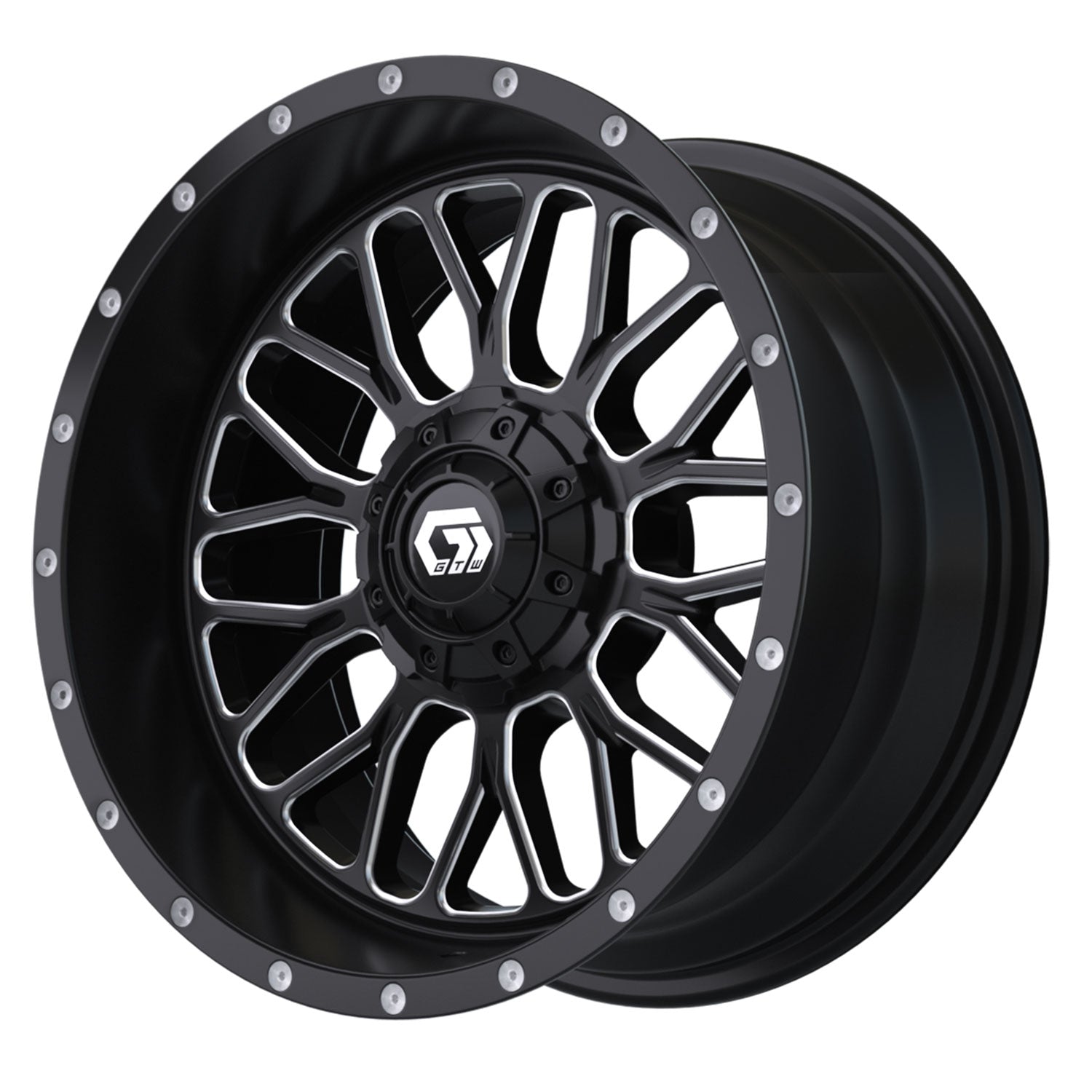 Helix 14 inch GTW golf cart wheel - Black