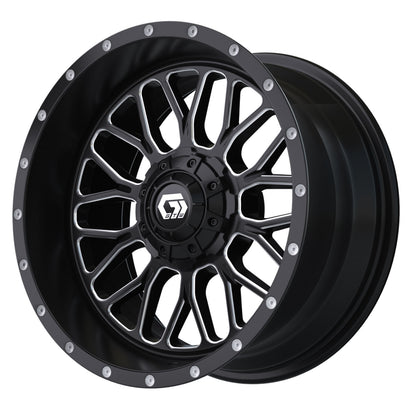 Helix 14 inch GTW golf cart wheel - Black