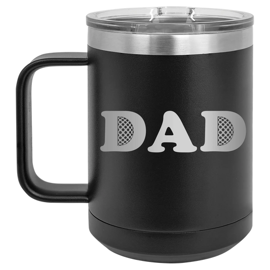 Golf Dad 15 oz Mug | Black