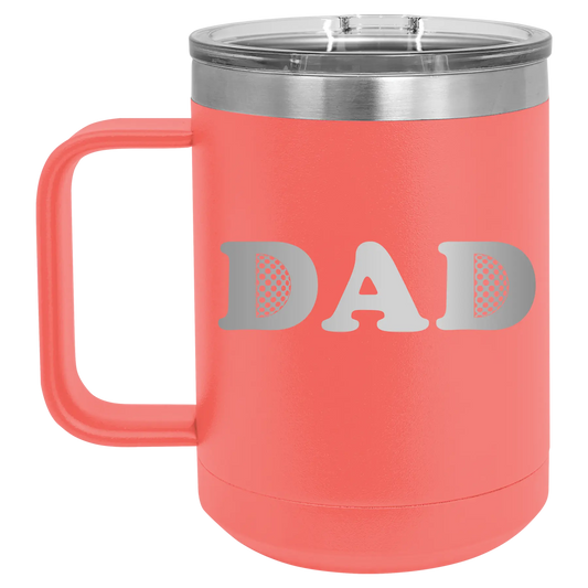 Golf Dad 15 oz Mug | Coral
