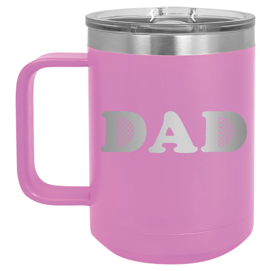 Golf Dad 15 oz Mug | Light Purple