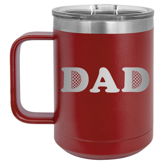 Golf Dad 15 oz Mug | Maroon