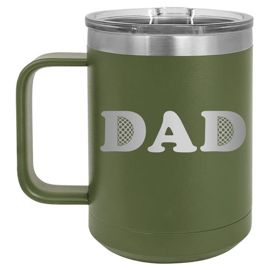 Golf Dad 15 oz Mug | Olive Green