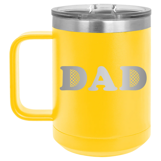 Golf Dad 15 oz Mug | Yellow