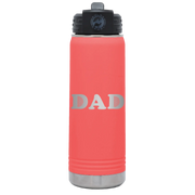 Golf Dad 20 oz Water Bottle | Coral
