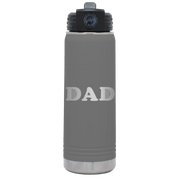 Golf Dad 20 oz Water Bottle | Dark Gray