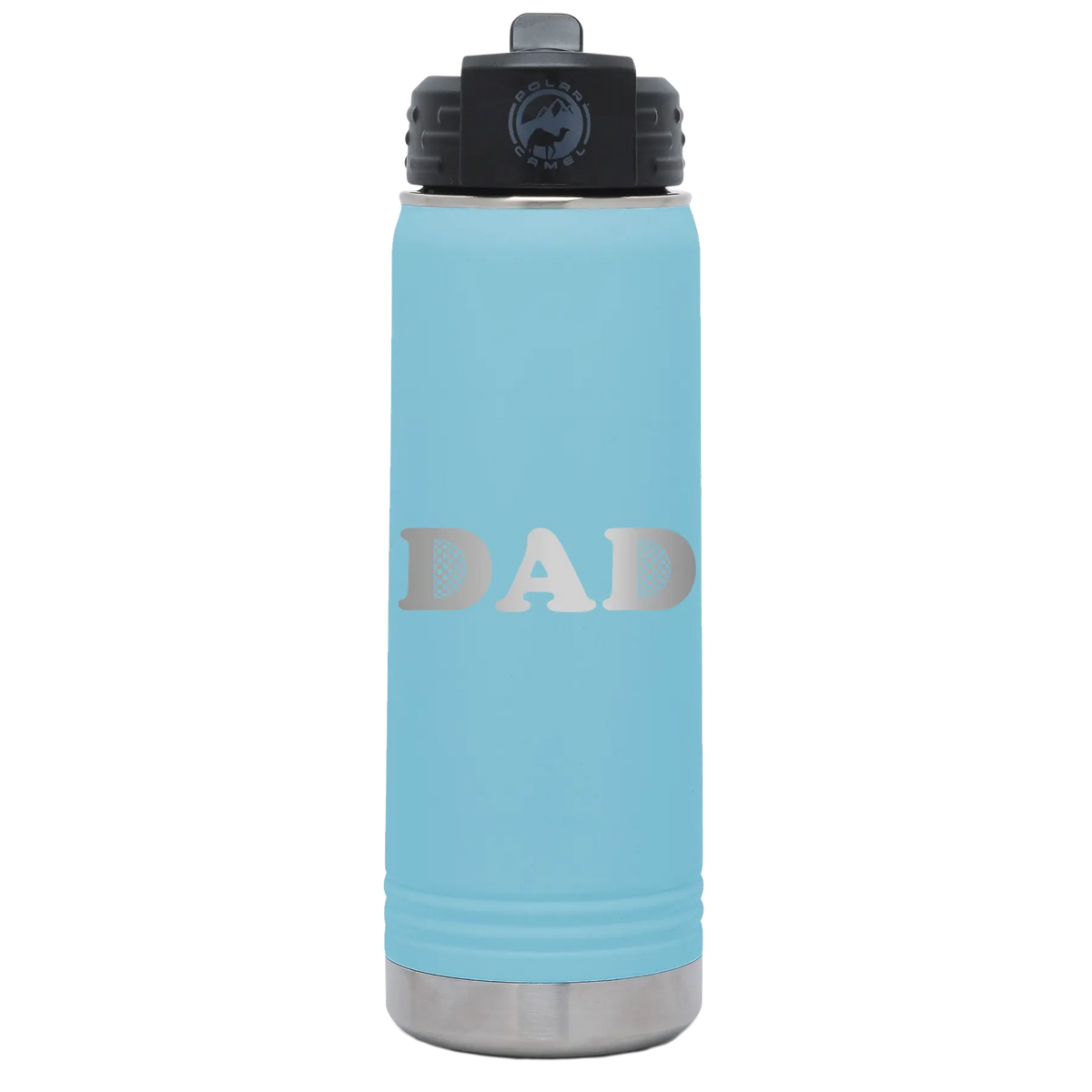 Golf Dad 20 oz Water Bottle | Light Blue