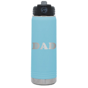 Golf Dad 20 oz Water Bottle | Light Blue