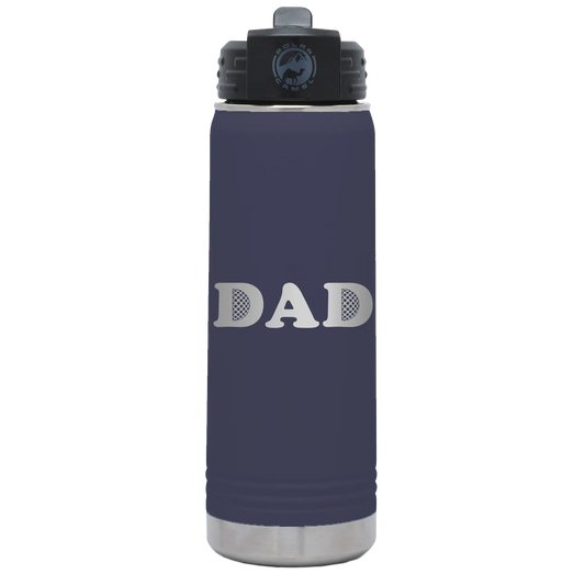 Golf Dad 20 oz Water Bottle | Navy