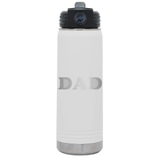 Golf Dad 20 oz Water Bottle | White