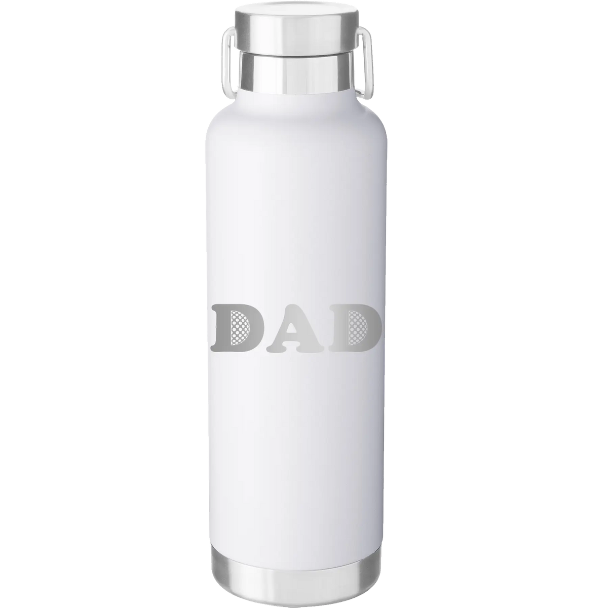 Golf Dad 24 oz Water Bottle | White