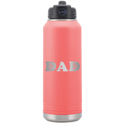 Golf Dad 32 oz Water Bottle | Coral