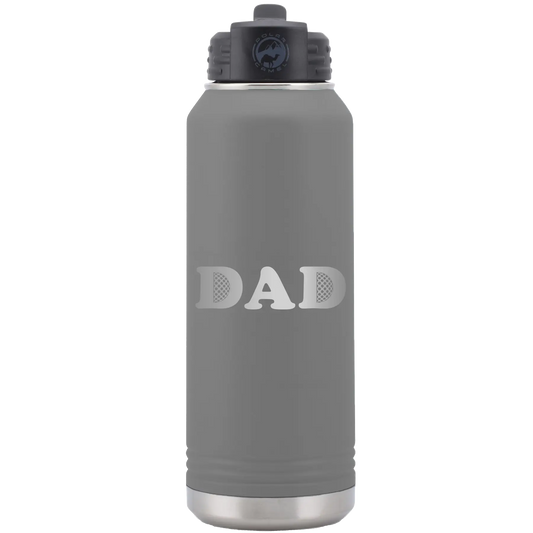 Golf Dad 32 oz Water Bottle | Dark Gray